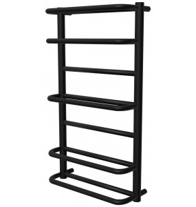 Чорна сушарка для рушників Comfort 7 RAL9005 драбинка 750x432, black