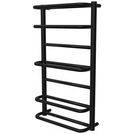 Чорна сушарка для рушників Comfort 7 RAL9005 драбинка 750x432, black