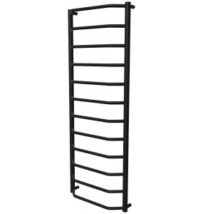 Рушникосушка Standart 12 чорна RAL9005 драбинка 1250x482, black