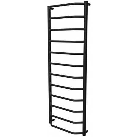 Рушникосушка Standart 12 чорна RAL9005 драбинка 1250x482, black