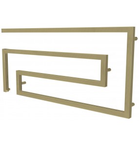Золота сушарка для рушників Phyton 8 змійка 510x1100, gold