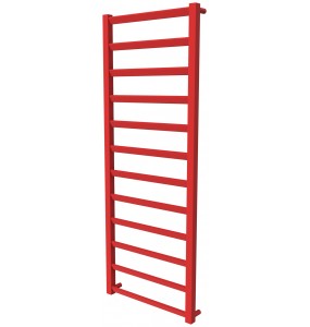 Червона рушникосушка Slide 12 RAL3020 драбинка 1250x480, red