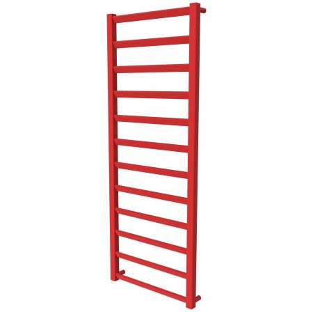 Червона рушникосушка Slide 12 RAL3020 драбинка 1250x480, red