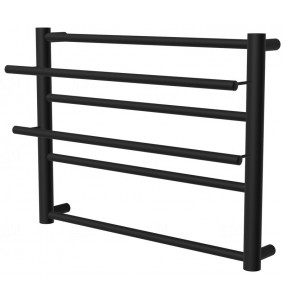 Чорна рушникосушка Elegant 4 RAL9005 драбинка 450x532, black