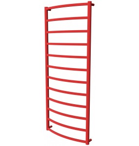 Червона рушникосушилка Elite 12 RAL3020 драбинка 1250x532, red