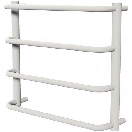 Біла рушникосушка Modern 4 RAL9016 драбинка 450x532, white