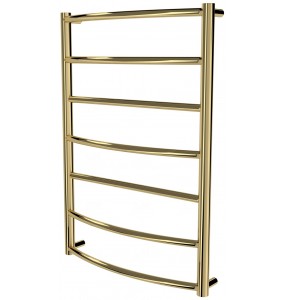 Золота рушникосушка Classic 7 драбинка 750x532, gold