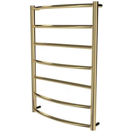 Золота рушникосушка Classic 7 драбинка 750x532, gold