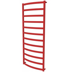 Червона рушникосушилка Maxima 12 RAL3020 драбинка 1250x532, red