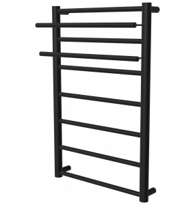Сушка для рушників Elegant 7 чорна RAL9005 драбинка 750x432, black