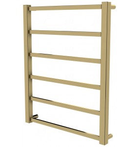 Золота сушка для рушників Quatro 6 драбинка 650x530, gold