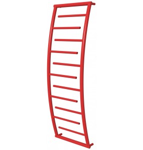 Червона рушникосушка Atlantica 11 RAL3020 драбинка 1250x432, red