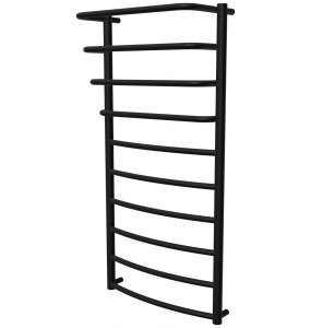 Сушка для рушників Grosse 10 чорна RAL9005 драбинка 1050x532, black