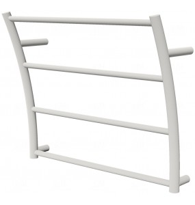 Біла сушарка для рушників Wave 4 RAL9016 драбинка 440x525, white