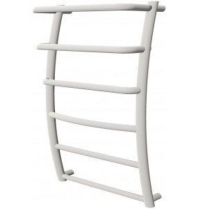 Біла рушникосушка Breeze 6-3 RAL9016 драбинка 650x432, white