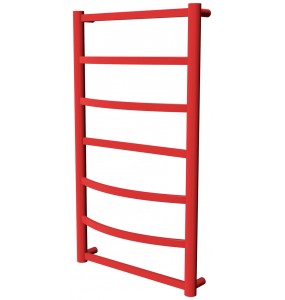 Червона рушникосушилка Elite 7 RAL3020 драбинка 750x432, red