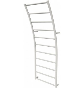Біла рушникосушка Wave 11 RAL9016 драбинка 1140x425, white