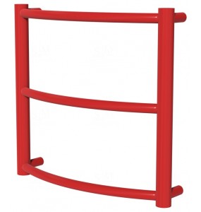 Червона рушникосушка Classic 3 RAL3020 драбинка 400x432, red