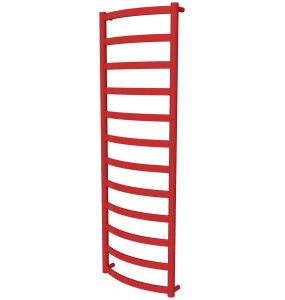 Рушникосушка Maxima 12 червона RAL3020 драбинка 1250x432, red