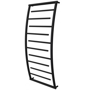 Чорна сушарка для рушників Atlantica 10 RAL9005 драбинка 1150x532, black