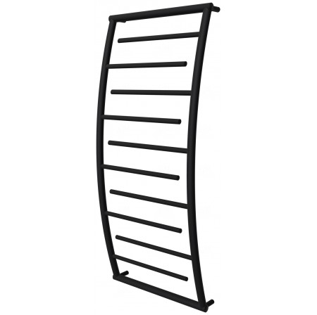 Чорна сушарка для рушників Atlantica 10 RAL9005 драбинка 1150x532, black