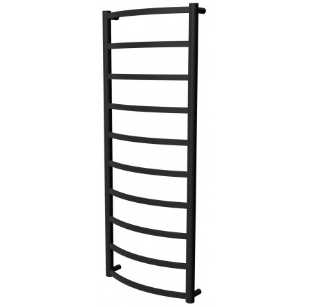 Чорна сушарка для рушників Elite 10 RAL9005 драбинка 1050x432, black