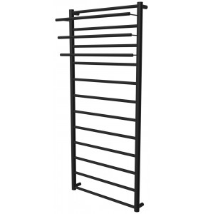 Сушарка для рушників Elegant 12 чорна RAL9005 драбинка 1250x532, black