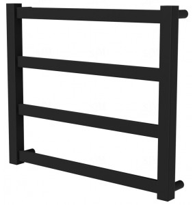 Чорна рушникосушка Extra 4 RAL9005 драбинка 450x530, black