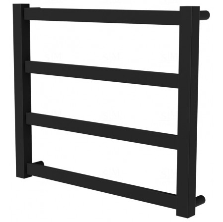 Чорна рушникосушка Extra 4 RAL9005 драбинка 450x530, black