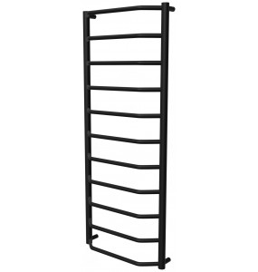 Чорна рушникосушилка Standart 11 RAL9005 драбинка 1150x482, black