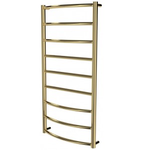 Золота рушникосушка Classic 9 драбинка 950x482, gold