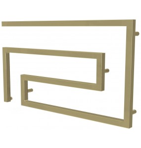 Рушникосушка Phyton 8 золото змійка 510x900, gold