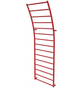 Червона рушникосушка Wave 15 RAL3020 драбинка 1540x525, red