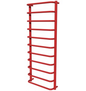 Червона рушникосушка Modern 11 RAL3020 драбинка 1150x482, red