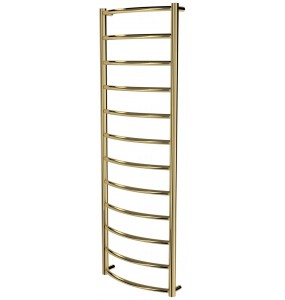 Золота рушникосушка Classic 12 драбинка 1250x432, gold