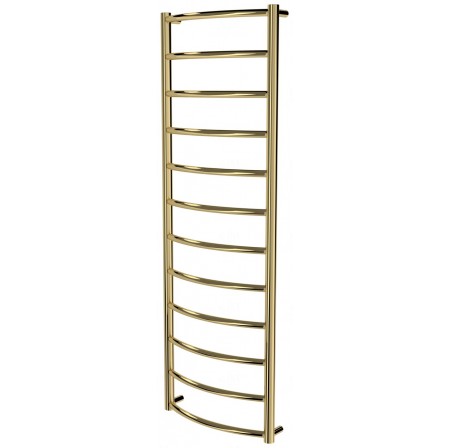 Золота рушникосушка Classic 12 драбинка 1250x432, gold