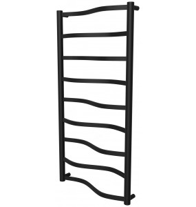 Чорна рушникосушка Lagoon 9 RAL9005 драбинка 950x482, black