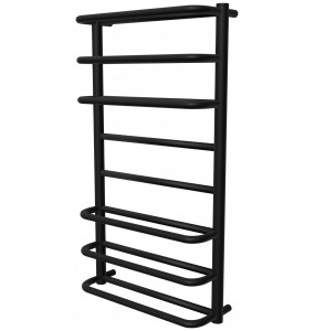 Чорна рушникосушка Comfort 8 RAL9005 драбинка 850x482, black