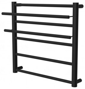 Чорна сушарка для рушників Elegant 5 RAL9005 драбинка 550x482, black