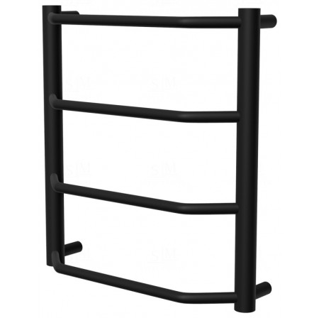 Рушникосушка Standart 4 чорна RAL9005 драбинка 450x432, black