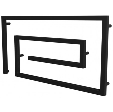 Сушарка для рушників Cyclone 8 чорна RAL9005 змійка 510x1000, black