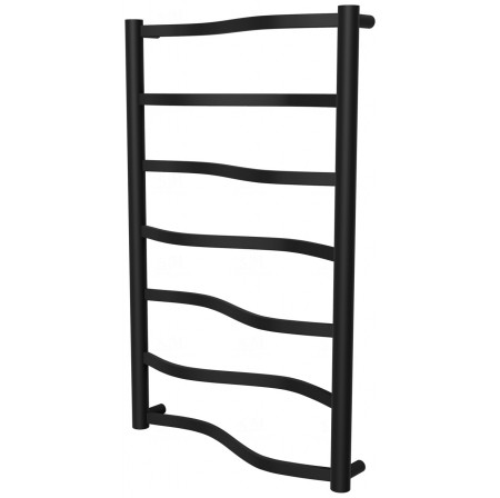 Сушарка для рушників Lagoon 7 чорна RAL9005 драбинка 750x482, black