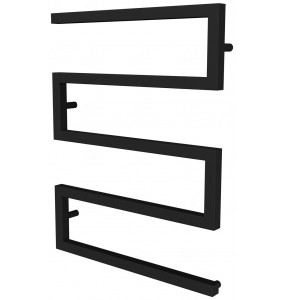 Сушка для рушників Ultra 4 чорна RAL9005 змійка 730x550, black