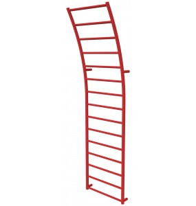 Червона рушникосушилка Wave 15 RAL3020 драбинка 1540x425, red