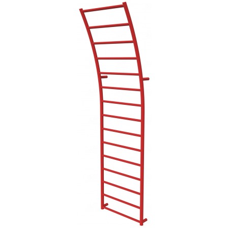 Червона рушникосушилка Wave 15 RAL3020 драбинка 1540x425, red