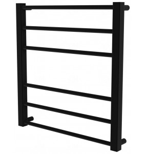 Чорна сушка для рушників Sonnet 6 RAL9005 драбинка 550x530, black