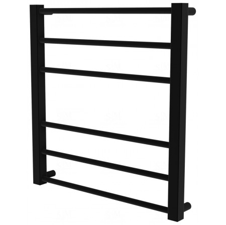 Чорна сушка для рушників Sonnet 6 RAL9005 драбинка 550x530, black