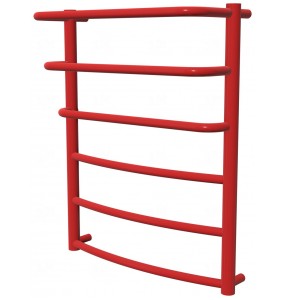 Рушникосушка Grosse 6 червона RAL3020 драбинка 650x532, red