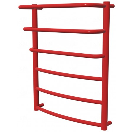 Рушникосушка Grosse 6 червона RAL3020 драбинка 650x532, red