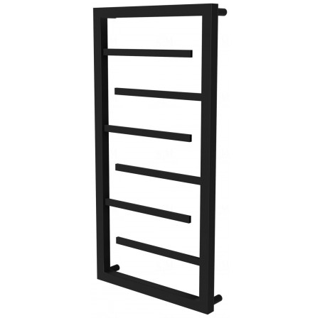 Чорна сушарка для рушників Prestige 6 RAL9005 драбинка 750x430, black